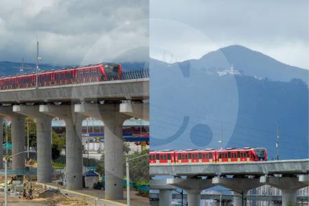 Video | ¡Bienvenido, Metro de Bogotá! Así se vio la primera prueba del tren sobre el viaducto