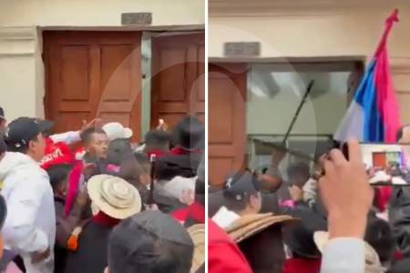 Guardia Indígena intentó ingresar a la fuerza a la Cancillería en Bogotá tras protestas: esto se sabe