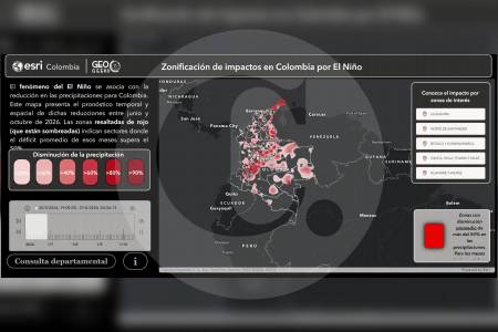 Tecnología geoespacial anticipa meses antes las zonas de Colombia más vulnerables a fenómeno de El Niño