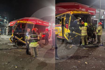 Choque de dos buses de servicio público deja 10 heridos en Medellín: esto se sabe