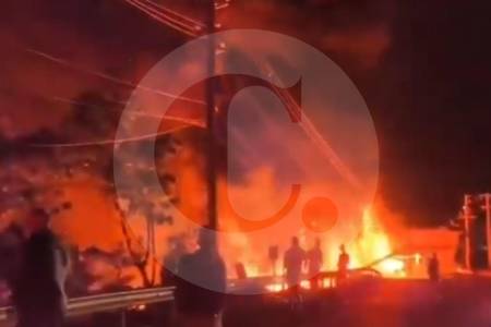 Video | Camión cisterna se volcó y provocó incendio en vía Bogotá - Girardot; hay víctimas fatales