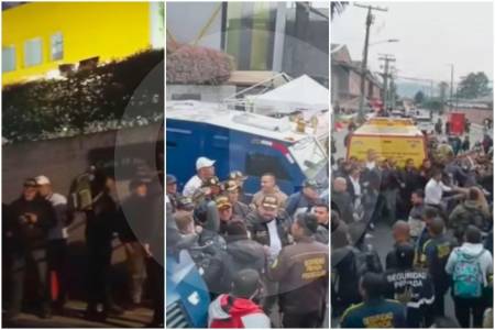 Sindicato de la UNP protagonizó violento enfrentamiento a las afueras de una empresa en Bogotá