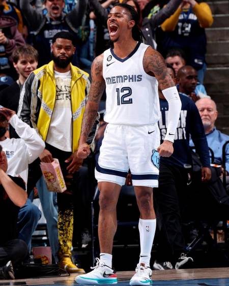 Ja Morant ha sido dos veces All Star de la NBA y fue Novato del año en 2020. FOTO: TOMADA DE INSTAGRAM @memgrizz