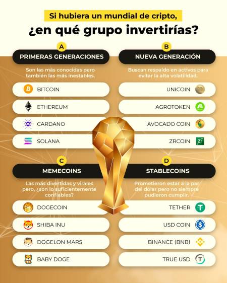Fixture de criptomonedas: de esta manera se agrupa el mundo cripto