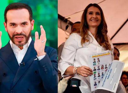 A la izquierda, el candidato Abelardo De La Espriella. A la derecha. La candidata Paloma Valencia. FOTO: imagen tomada de redes.