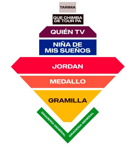 Las localidades para el concierto son en su mayoría palcos.