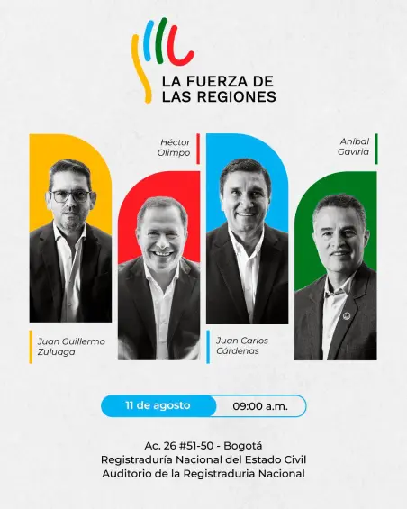 Tres exgobernadores y un exalcalde inscribirán comités este lunes para recoger firmas y avalar una candidatura presidencial