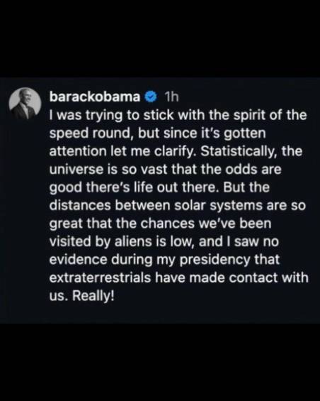 Obama se retractó de lo dicho en el programa de Cohen. Foto: tomada de X