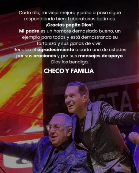 ¿Cómo sigue el maestro Alci Acosta? Su hijo dio detalles de su condición clínica