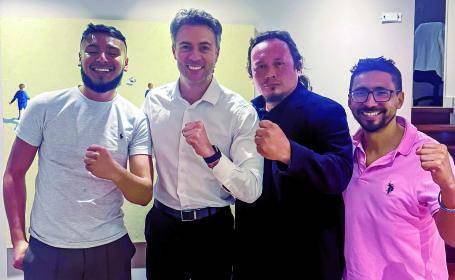 Iván Buitrago, vicepresidente de la Colombia Humana, y Andrés Parra, candidato a la Cámara de Santander. FOTO REDES SOCIALES