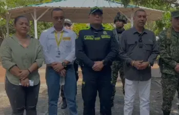 En el municipio se decretó toque de queda, el cual inicialmente será entre las 10 p. m. y las 5 a. m. y se prohibió hasta el fin de semana el parrillero hombre. FOTO: Cortesía Policía del Magdalena Medio