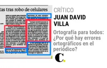 Ortografía para todos: ¿Por qué hay errores ortográficos en el periódico? 