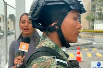 ¿Sabotaje? Militar interrumpió la transmisión de un periodista de Cablenoticias en el Catón Norte de Bogotá