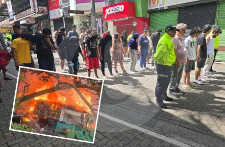 Los Conejos provocaron gran incendio en el centro de Medellín para frustrar operativo: así se movía esta banda