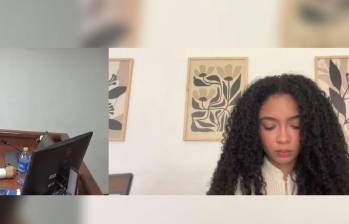 Juliana Guerrero firmó un preacuerdo con la Fiscalía tras reconocer que falsificó títulos en la U. San José. Fotos: tomadas de video