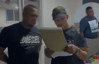 Tres integrantes del Clan del Golfo fueron detenidos por el GAULA en el marco del Plan Cazador, por el secuestro de dos policía en Urabá. FOTO: Cortesía Policía Nacional