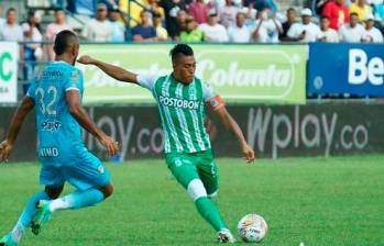 Sebastián Gómez fue uno de los jugadores de Nacional más destacados ante Jaguares. El capitán del Verde jugó los 90 minutos del encuentro. FOTO cortesía ATLÉTICO NACIONAL
