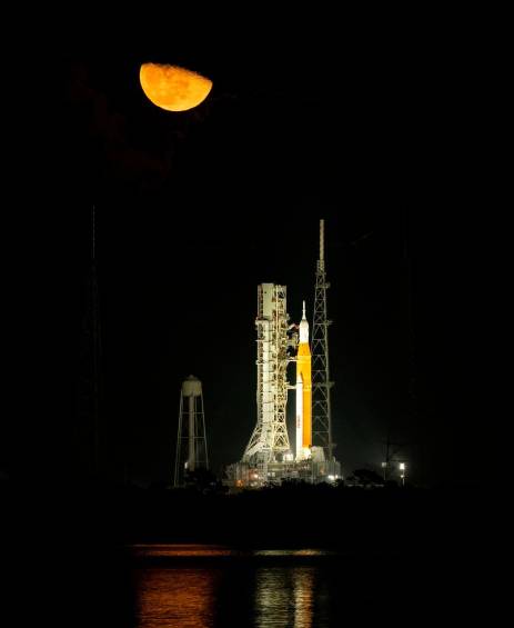 Este lanzamiento de Artemis será nocturno y se espera que unas 100.000 personas admiren el espectáculo. FOTO: NASA