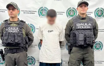 Alias La Chinga fue capturado en el barrio El Poblado, de Medellín. FOTO: Cortesía