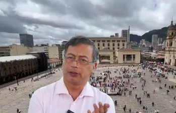 Este miércoles la asistencia a la movilización en Bogotá, Medellín y otras ciudades del país fue baja. FOTO: EL COLOMBIANO y Presidencia