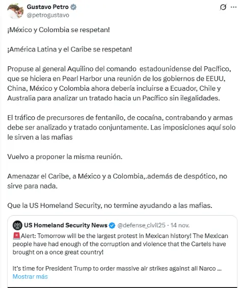 Noticias falsas, defensa de bombardeos y hasta ínfulas con videos hechos con IA: los 74 trinos de Petro el puente festivo