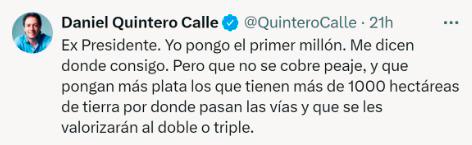 Uribe puso a opinar a aliados y detractores: apoyos y críticas a su iniciativa del billón de pesos para las 4G antioqueñas