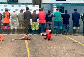 La captura se produjo en la en la vereda El Socorro, de Girardota. Foto cortesía. 