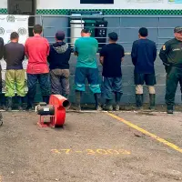 La captura se produjo en la en la vereda El Socorro, de Girardota. Foto cortesía. 