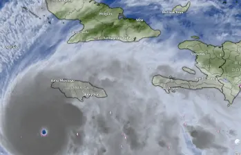 El huracán Melissa arrastra vientos de 280 km/h en el Atlántico. FOTO: Tomada de Windy