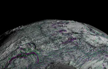 El nuevo mapa gravitacional, elaborado con datos del satélite SWOT, muestra con precisión sin precedentes la topografía del lecho marino, incluyendo montes volcánicos, colinas abisales y cañones submarinos. FOTO cortesía Nasa