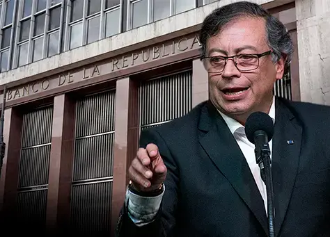 La tensión entre el presidente Gustavo Petro y el banco central se intensificó tras la reciente subida de 100 puntos básicos en las tasas de interés. Foto: Presidencia