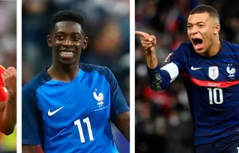 Lamine Yamal, Ousmane Dembélé y Kylian Mbappé, tres de los mejores jugadores del mundo en la actualidad. FOTO AFP