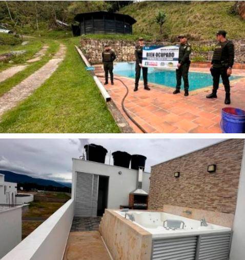 La propiedad de lujo está localizada en un condominio de Cúcuta. FOTO: CORTESÍA POLICÍA.