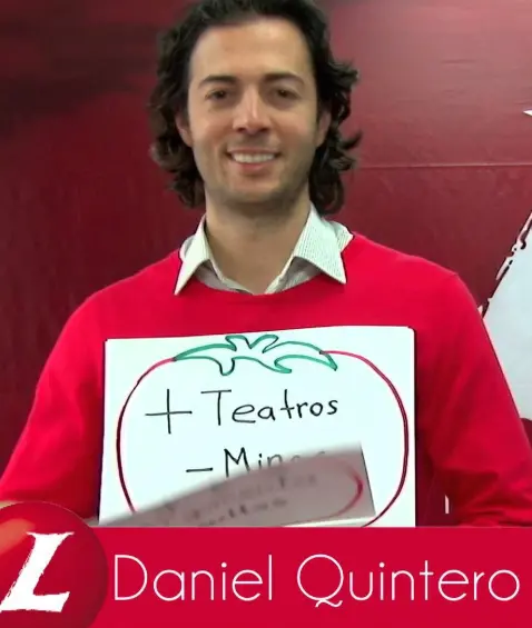 Daniel Quintero en la militancia del Partido Libera.