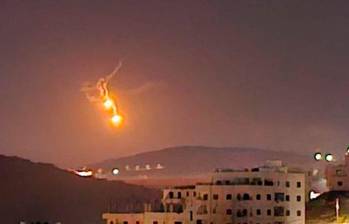 Decenas de aviones de combate sobrevuelan Israel y están preparados para atacar. FOTO: Tomada de X (antes Twitter)