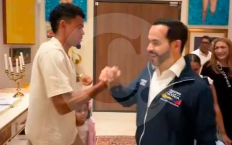 Video | Luis Díaz visitó al presidente electo; así fue el encuentro de las dos familias en Barranquilla