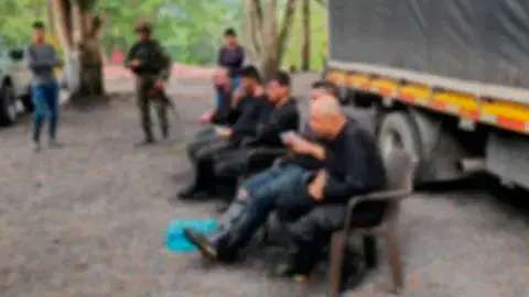 Las autoridades lograron capturar a ocho de los 34 secuestradores. FOTO: CORTESÍA EJÉRCITO