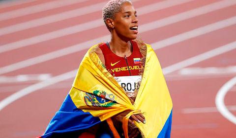 La saltadora venezolana era la favorita indiscutible en la final olímpica de salto triple que se disputó este domingo en Japón. Foto AFP