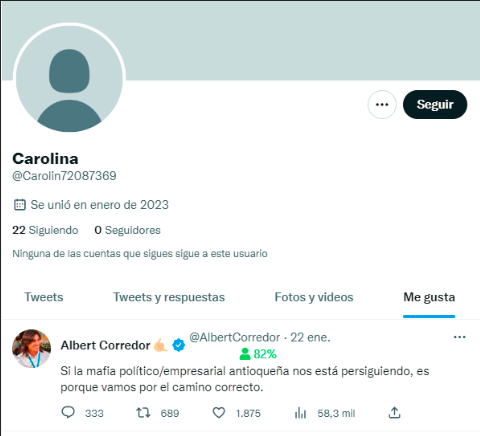 Las cuentas fake que siguen al alcalde Quintero