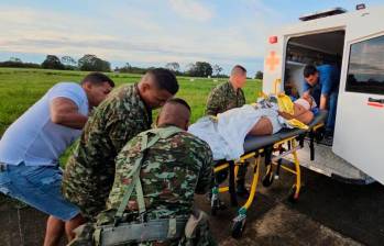 Las víctimas eran de una Fuerza de Despliegue Rápido, informó el Ejército. Veinte sobrevivientes ellos fueron trasladados a centros médicos. FOTO: CORTESÍA EJÉRCITO.