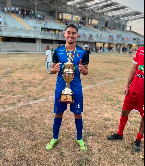 Guy Esteban García aún integra las inferiores del equipo caldense FOTO INSTAGRAM@estebang223