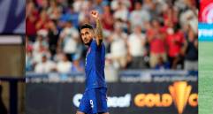 Julián Quiñones (México), Jesús Ferreira (Estados Unidos) y Jonathan Osorio (Canadá), tres colombianos con raíces colombianas que esperan estar en el Munudial-2026. FOTOS GETTY