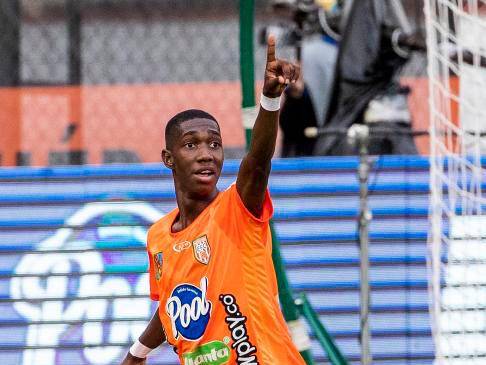 Yaser Asprilla llegó al Envigado a sus 11 años. FOTO JAIME PÉREZ 