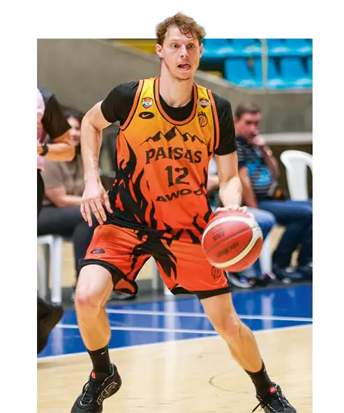 Simón Andrew Hunt Ramírez, el alero colomboamericano que quiere brillar en Paisas y defender los colores del país. <span class="mln_uppercase_mln">FOTO</span> <b><span class="mln_uppercase_mln">manuel saldarriaga </span></b>