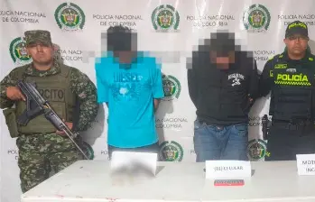 Los ladrones terminaron capturados y lesionados tras enfrentarse a tiros con el ejército. FOTO: CORTESÍA