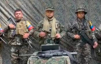 En el centro, Iván Jacobo Idrobo Arredondo (“Marlon Vásquez”). IMAGEN TOMADA DE VIDEO.