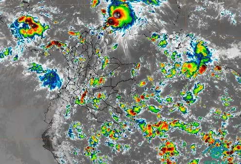 La tormenta tropical Melissa genera lluvias, inundaciones y evacuaciones en municipios del norte de Colombia, especialmente en La Guajira. FOTO: IDEAM. 