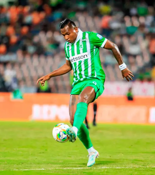 El delantero Alfredo Morelos de Atlético Nacional, es uno de los goleadores del torneo colombiano y ha hecho parte, en otras temporadas, de la Selección Colombia. FOTO JUAN ANTONIO SÁNCHEZ 