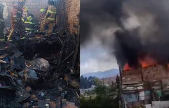 El incendio afectó cuatro casas y dos vehículos estacionados en la zona. FOTO: Tomada de redes sociales