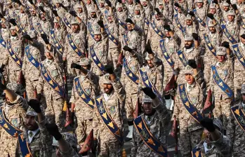 La Guardia Revolucionaria de Irán es una fuerza militar más importante que el mismo ejército, tiene como fin hacer cumplir la ley islámica y además defenderla de otros países. Foto: AFP